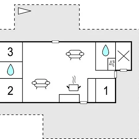 Three-bedroom In Hvide Sande Feriehus Bjerregård