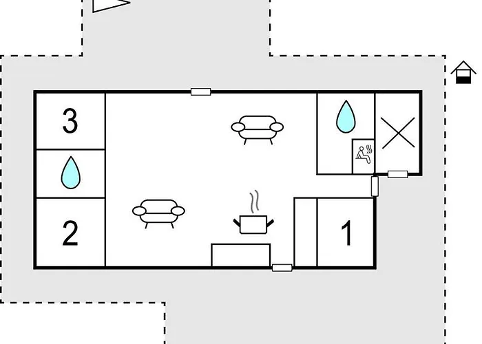 Three-bedroom In Hvide Sande Casa de Férias Bjerregård